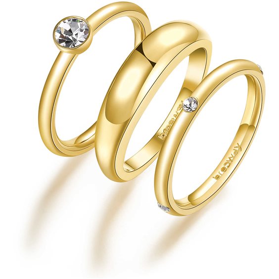 Ringe Brosway Dame Symphonia in Stahl Cristallo BYM96C - BYM96C